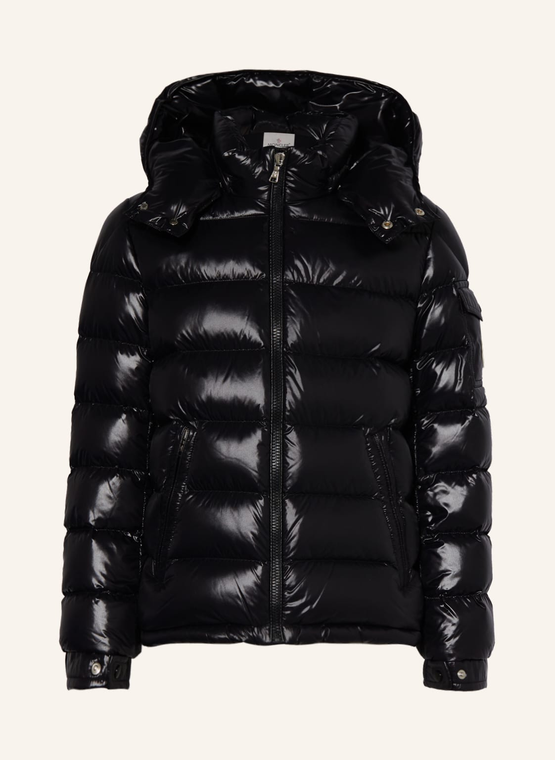 Moncler Enfant Daunenjacke Moncler Maya Mit Abnehmbarer Kapuze schwarz von MONCLER enfant