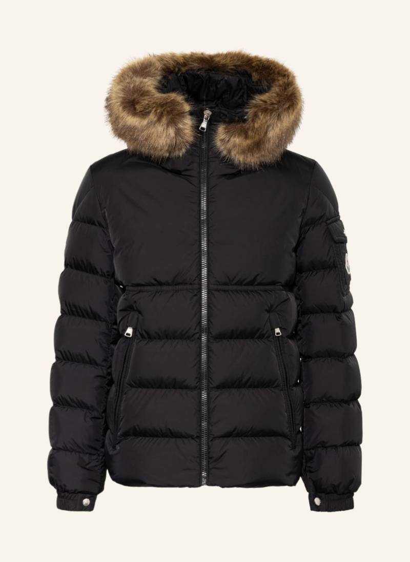 Moncler Enfant Daunenjacke New Byronf Mit Abnehmbarem Kunstpelz schwarz von MONCLER enfant