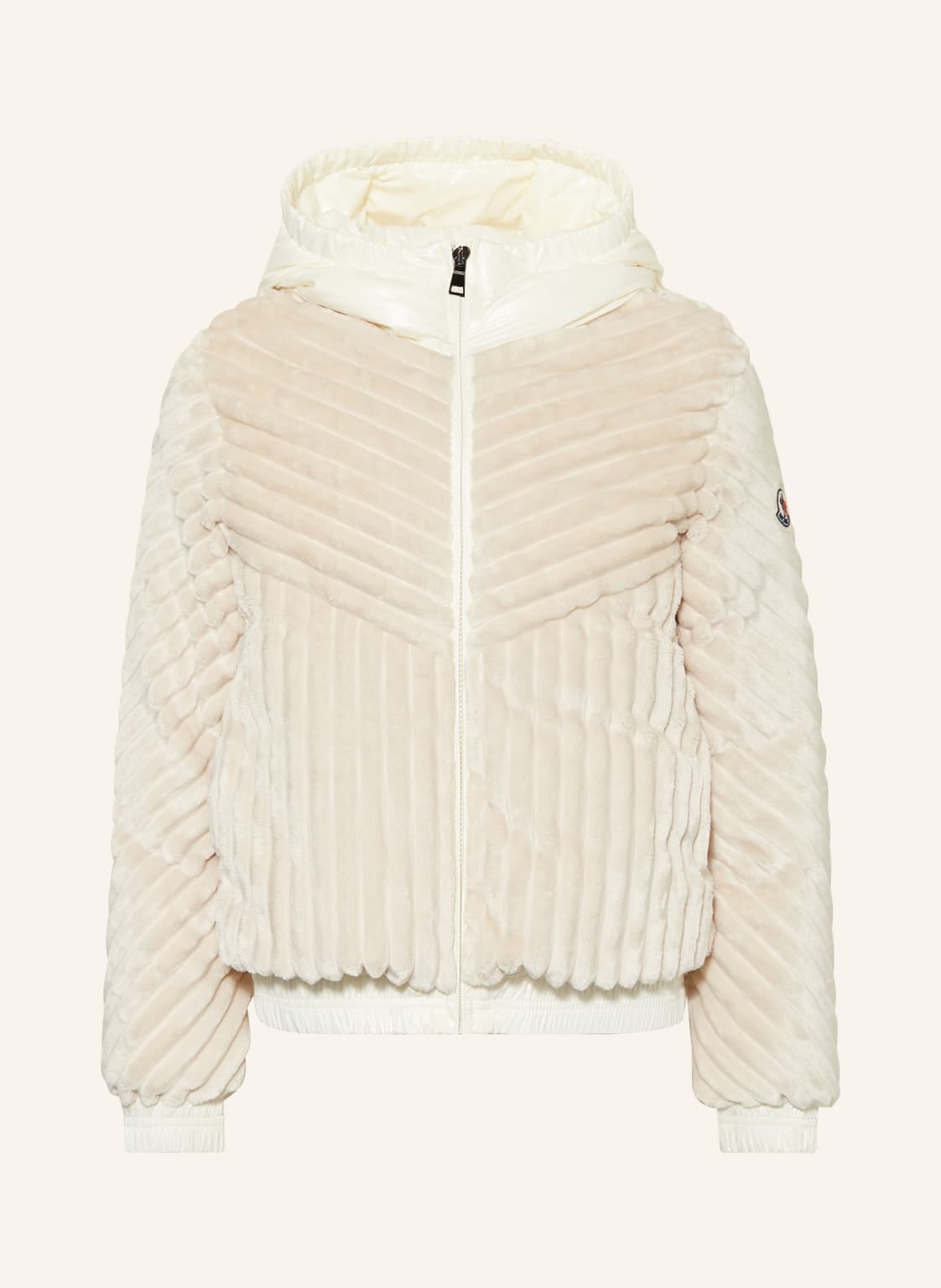 Moncler Enfant Daunenjacke Pedrix Im Materialmix beige von MONCLER enfant