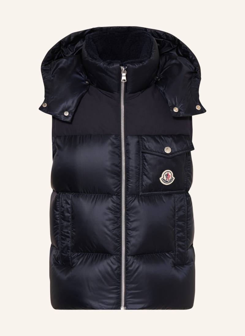 Moncler Enfant Daunenweste Mit Abnehmbarer Kapuze blau von MONCLER enfant