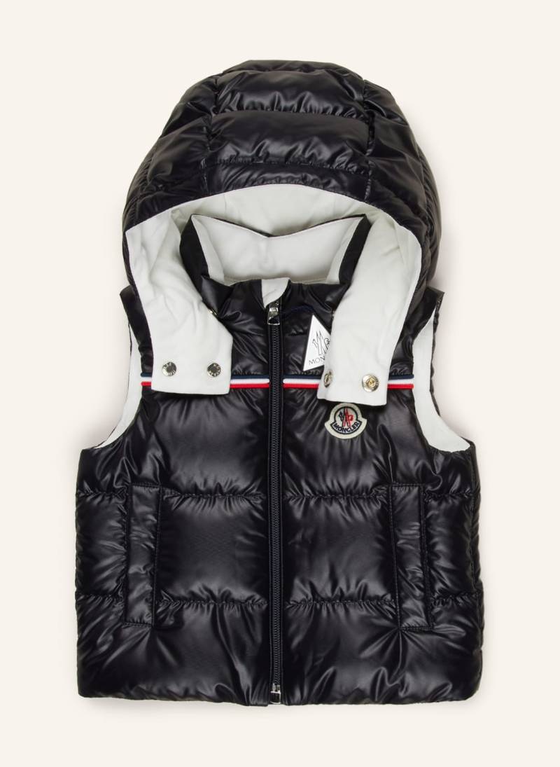 Moncler Enfant Daunenweste Peter Mit Abnehmbarer Kapuze blau von MONCLER enfant