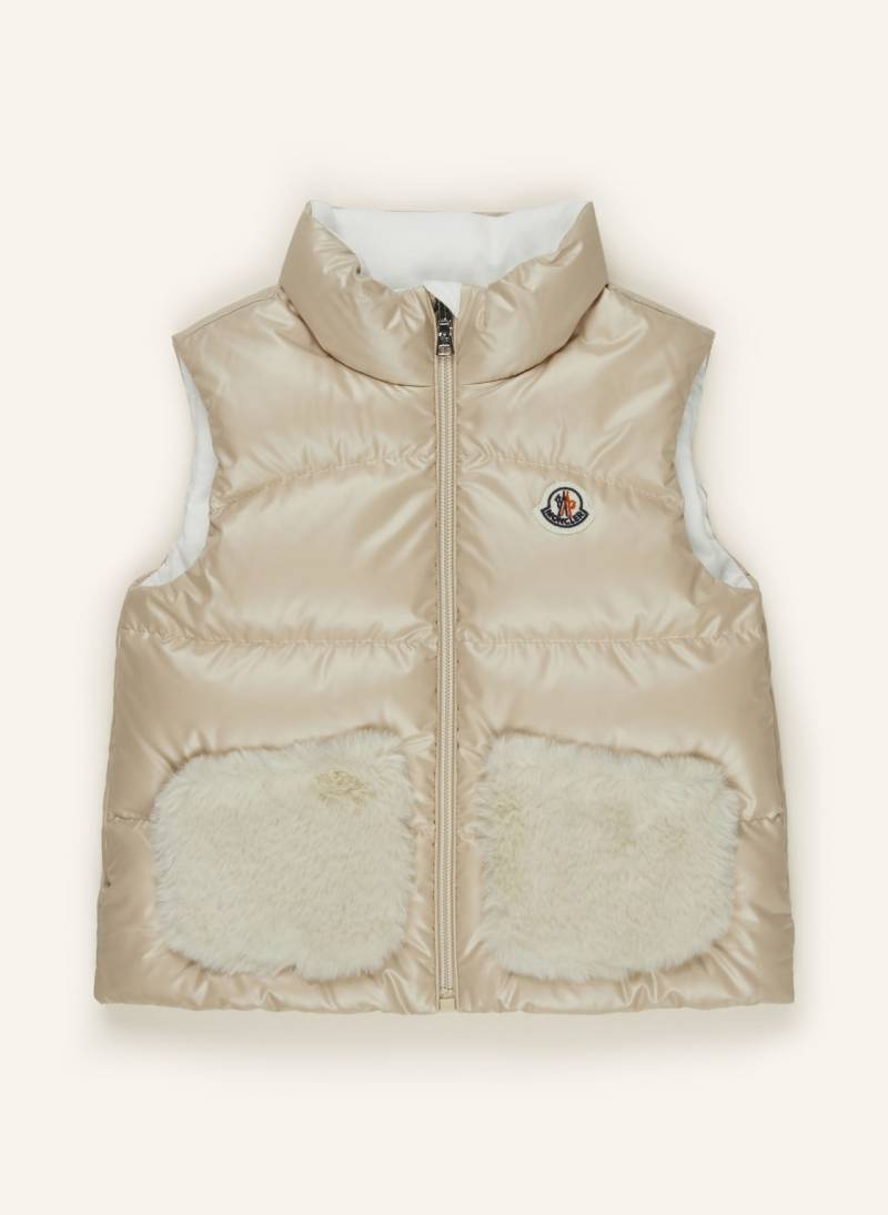 Moncler Enfant Daunenweste Vivi beige von MONCLER enfant