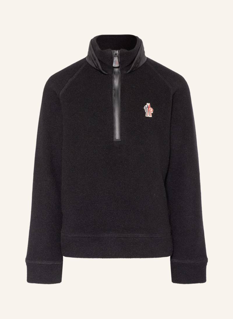 Moncler Enfant Fleece-Troyer schwarz von MONCLER enfant