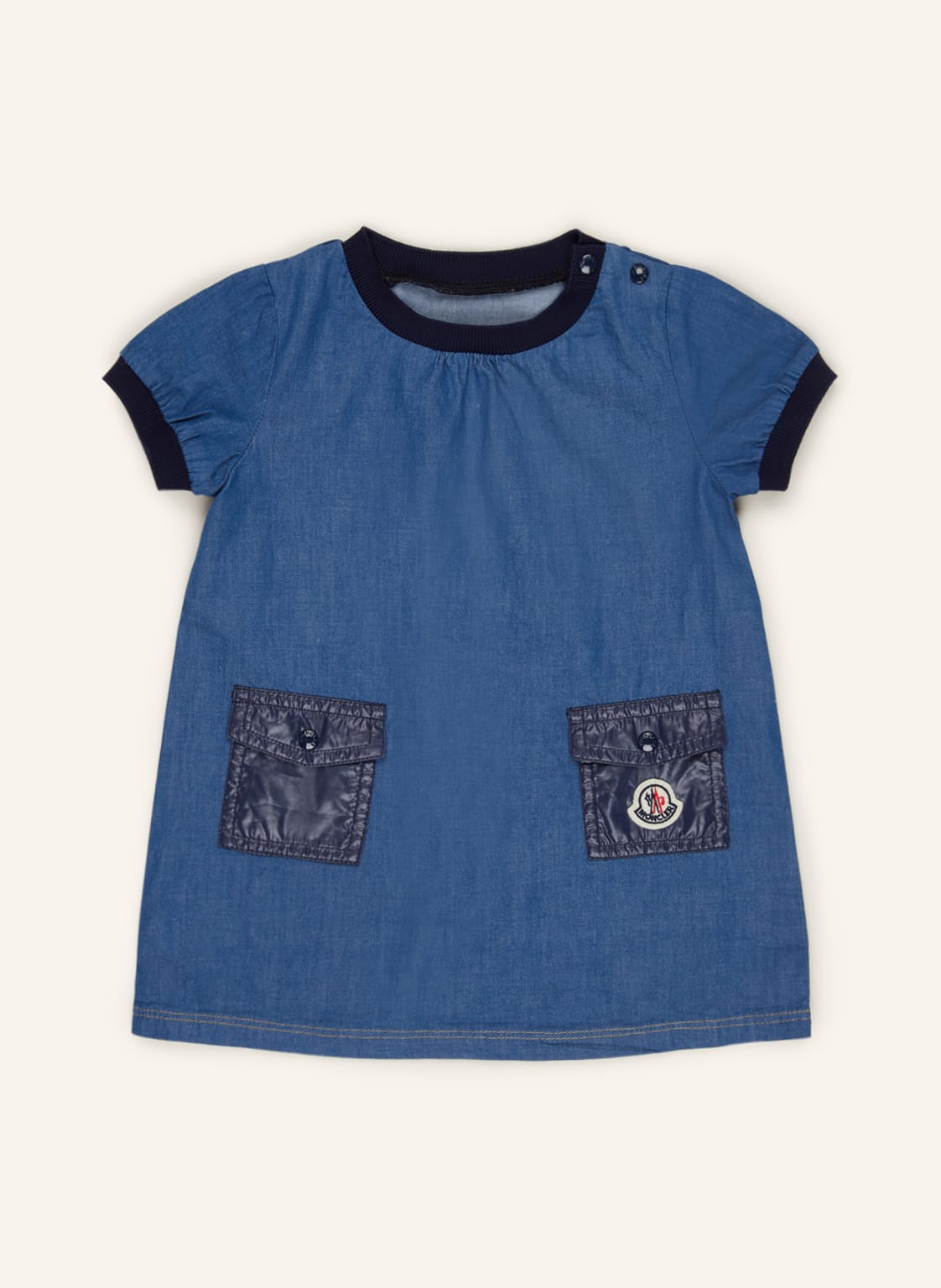 Moncler Enfant Kleid In Jeansoptik blau von MONCLER enfant