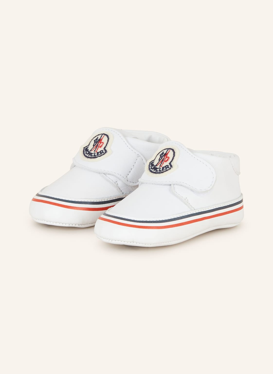 Moncler Enfant Krabbelschuhe weiss Moncler Enfant Krabbelschuhe weiss von MONCLER enfant