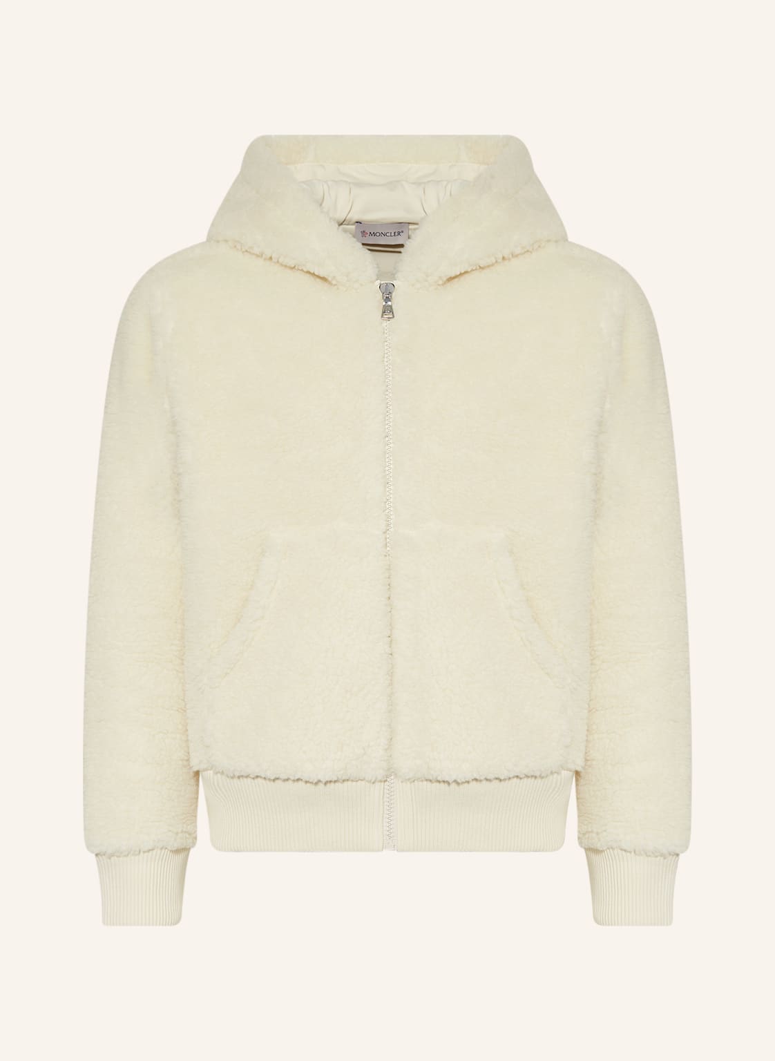Moncler Enfant Kunstfell-Jacke beige Moncler Enfant Kunstfell-Jacke beige von MONCLER enfant
