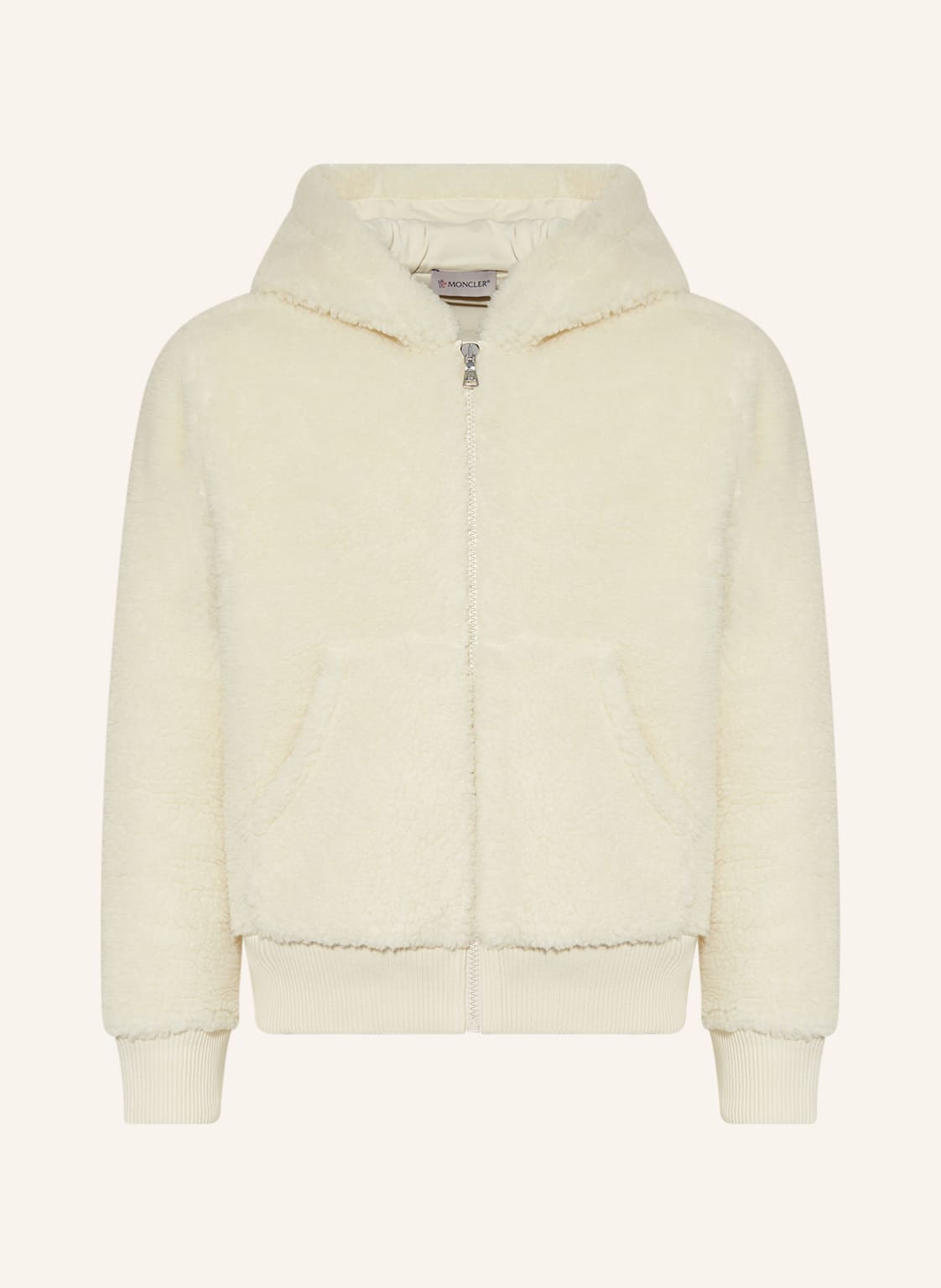 Moncler Enfant Kunstfell-Jacke beige von MONCLER enfant