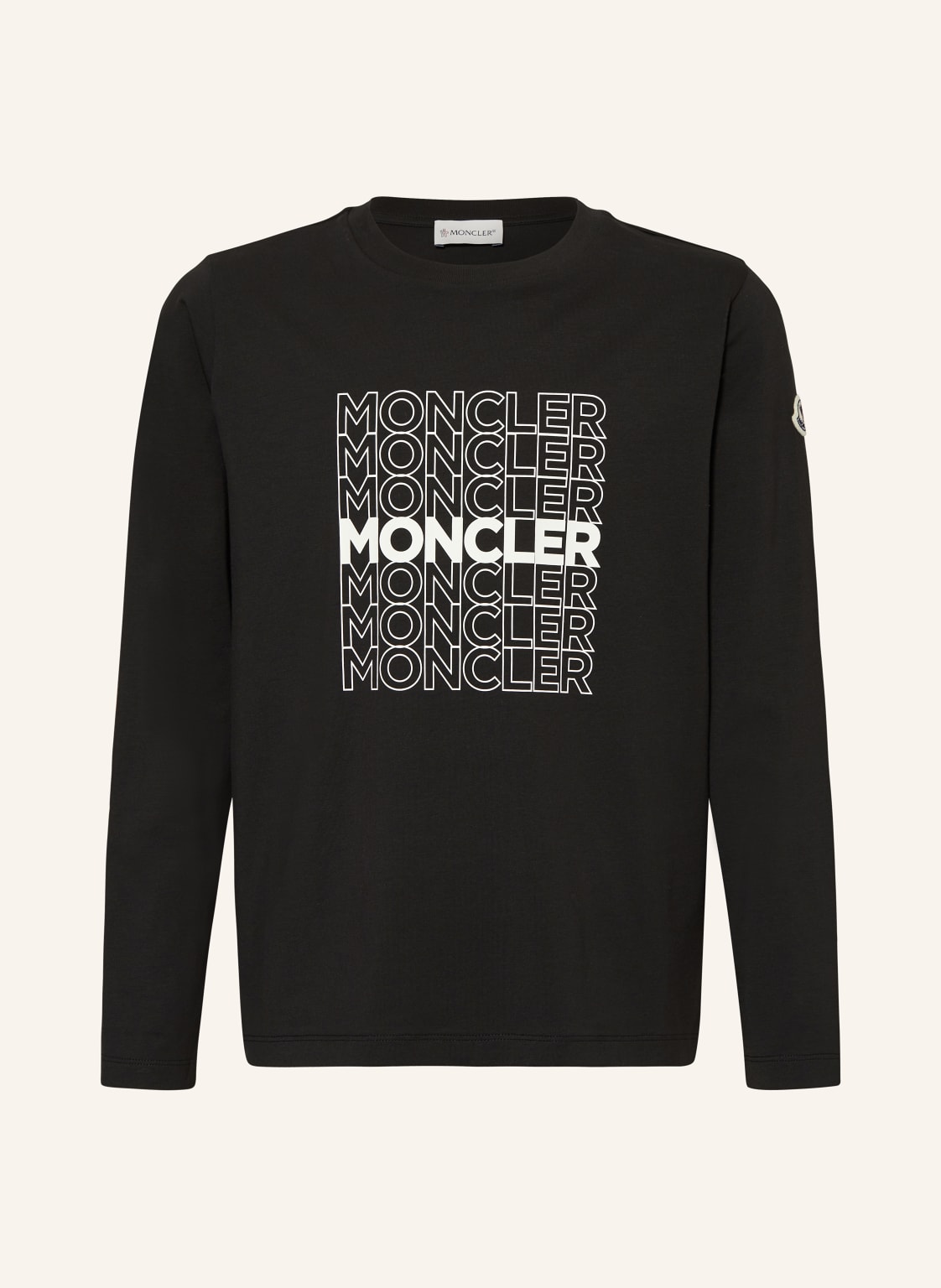 Moncler Enfant Longsleeve schwarz von MONCLER enfant