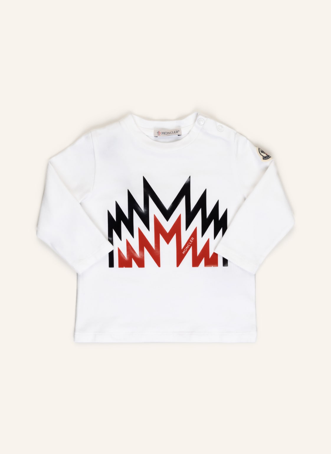 Moncler Enfant Longsleeve weiss von MONCLER enfant