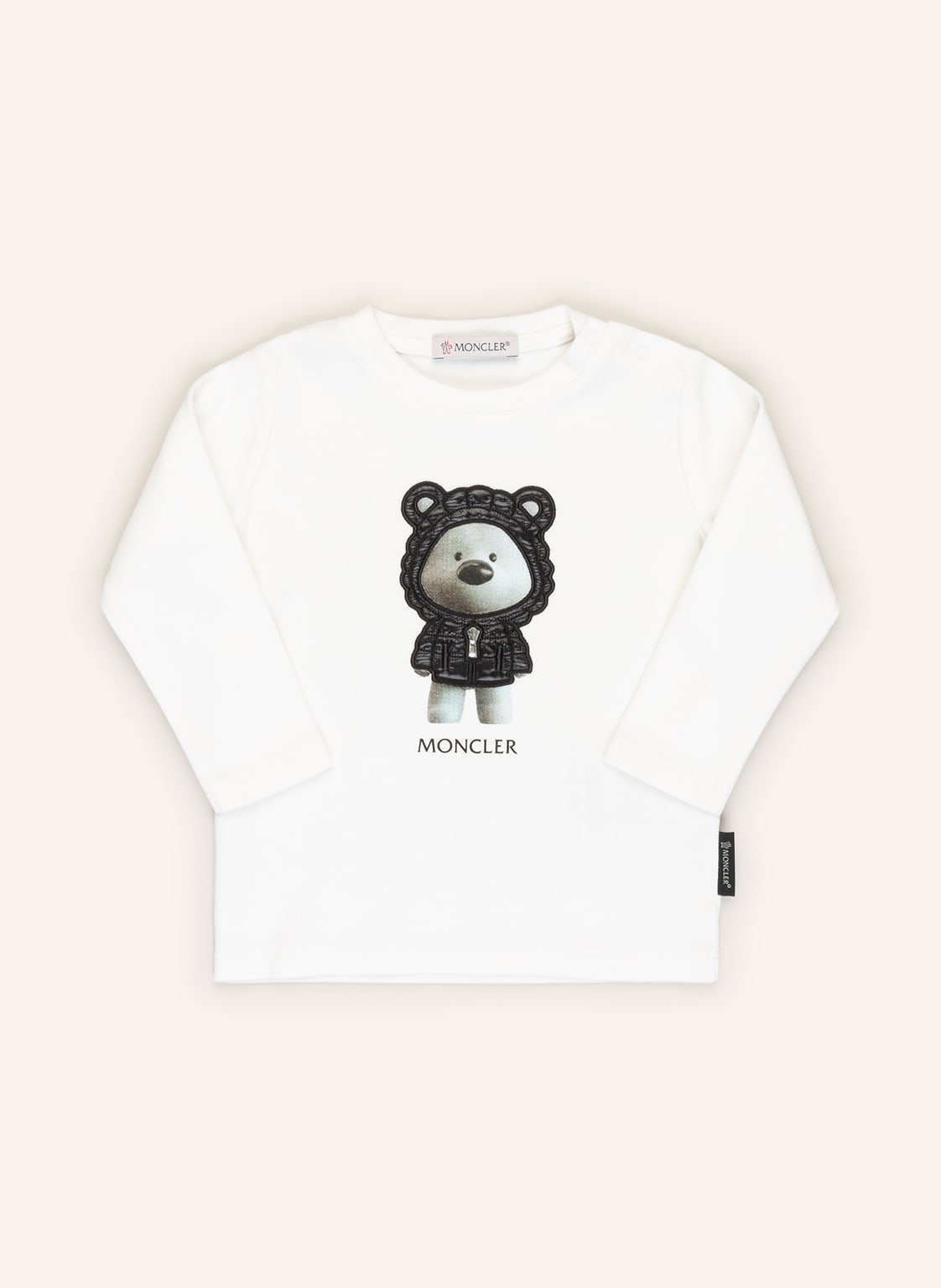 Moncler Enfant Longsleeve weiss von MONCLER enfant