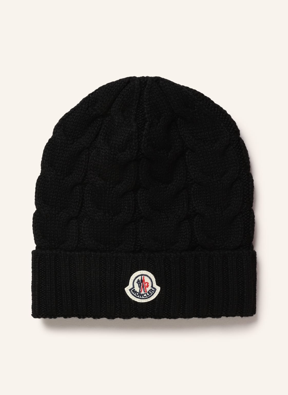 Moncler Enfant Mütze schwarz von MONCLER enfant