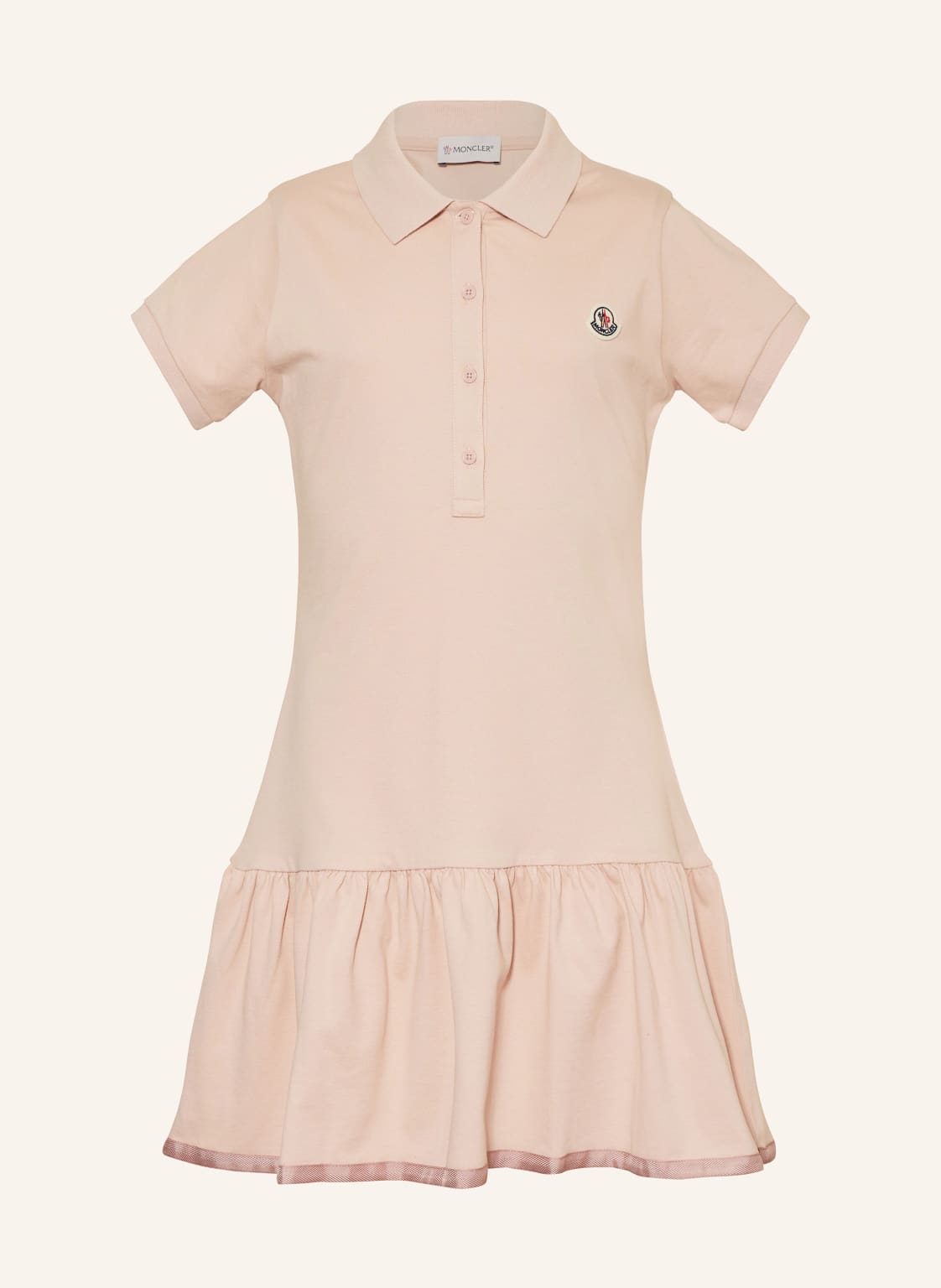 Moncler Enfant Piqué-Polokleid pink Moncler Enfant Piqué-Polokleid pink von MONCLER enfant