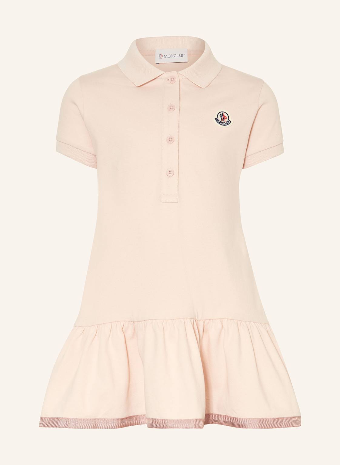 Moncler Enfant Piqué-Polokleid rosa von MONCLER enfant