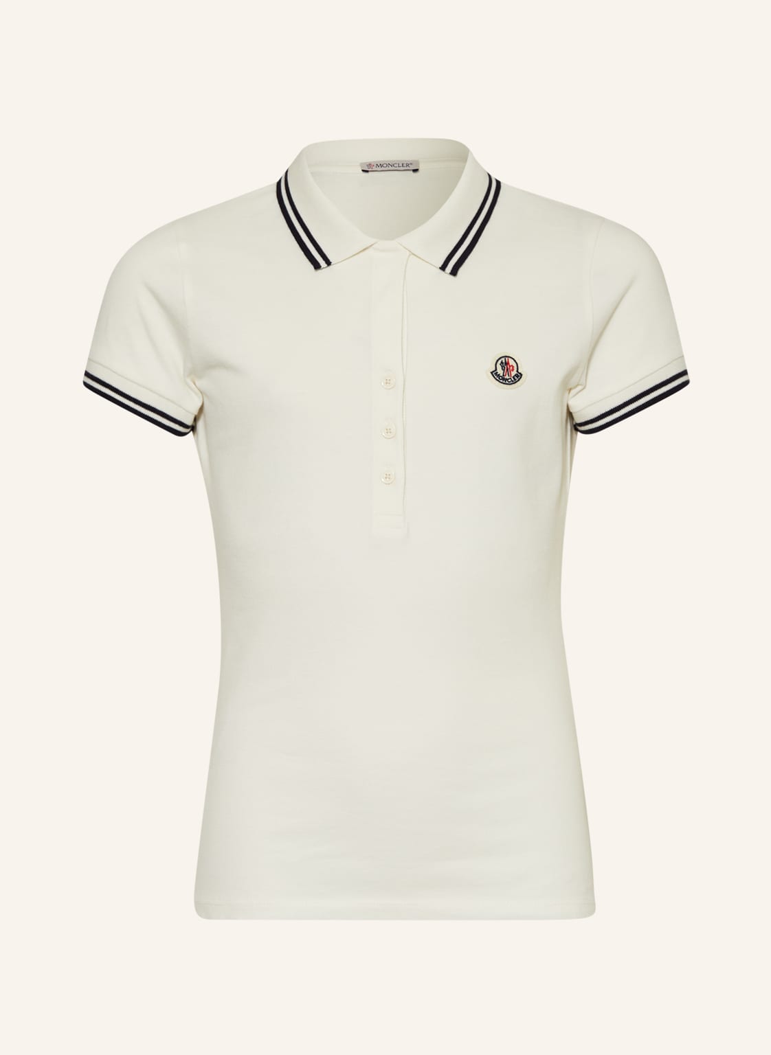 Moncler Enfant Piqué-Poloshirt beige Moncler Enfant Piqué-Poloshirt beige von MONCLER enfant
