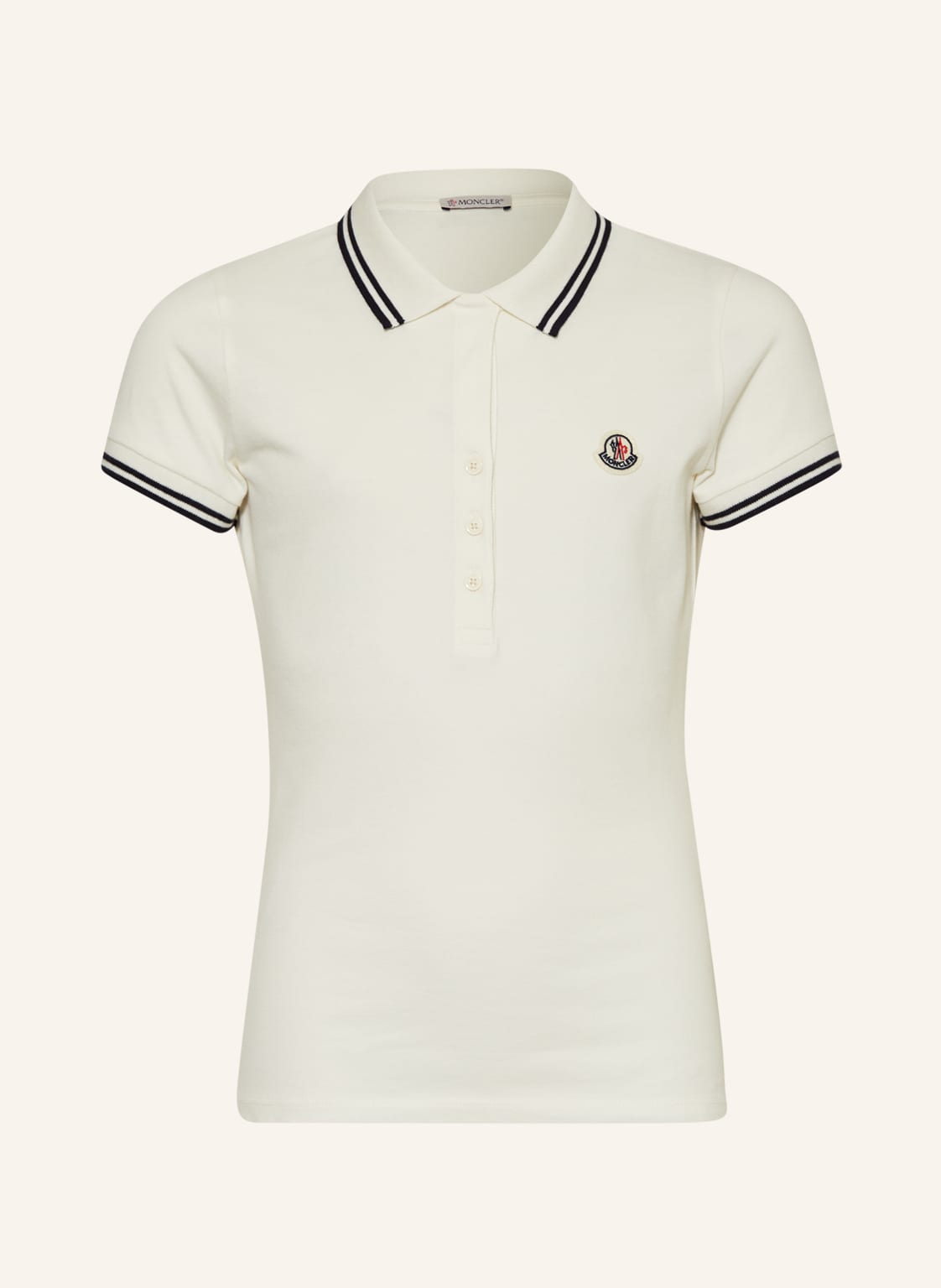 Moncler Enfant Piqué-Poloshirt beige von MONCLER enfant