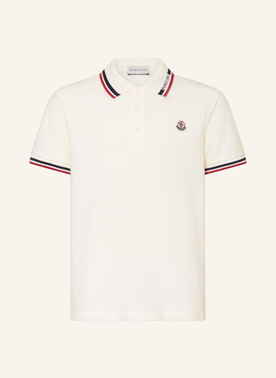 Moncler Enfant Piqué-Poloshirt beige von MONCLER enfant