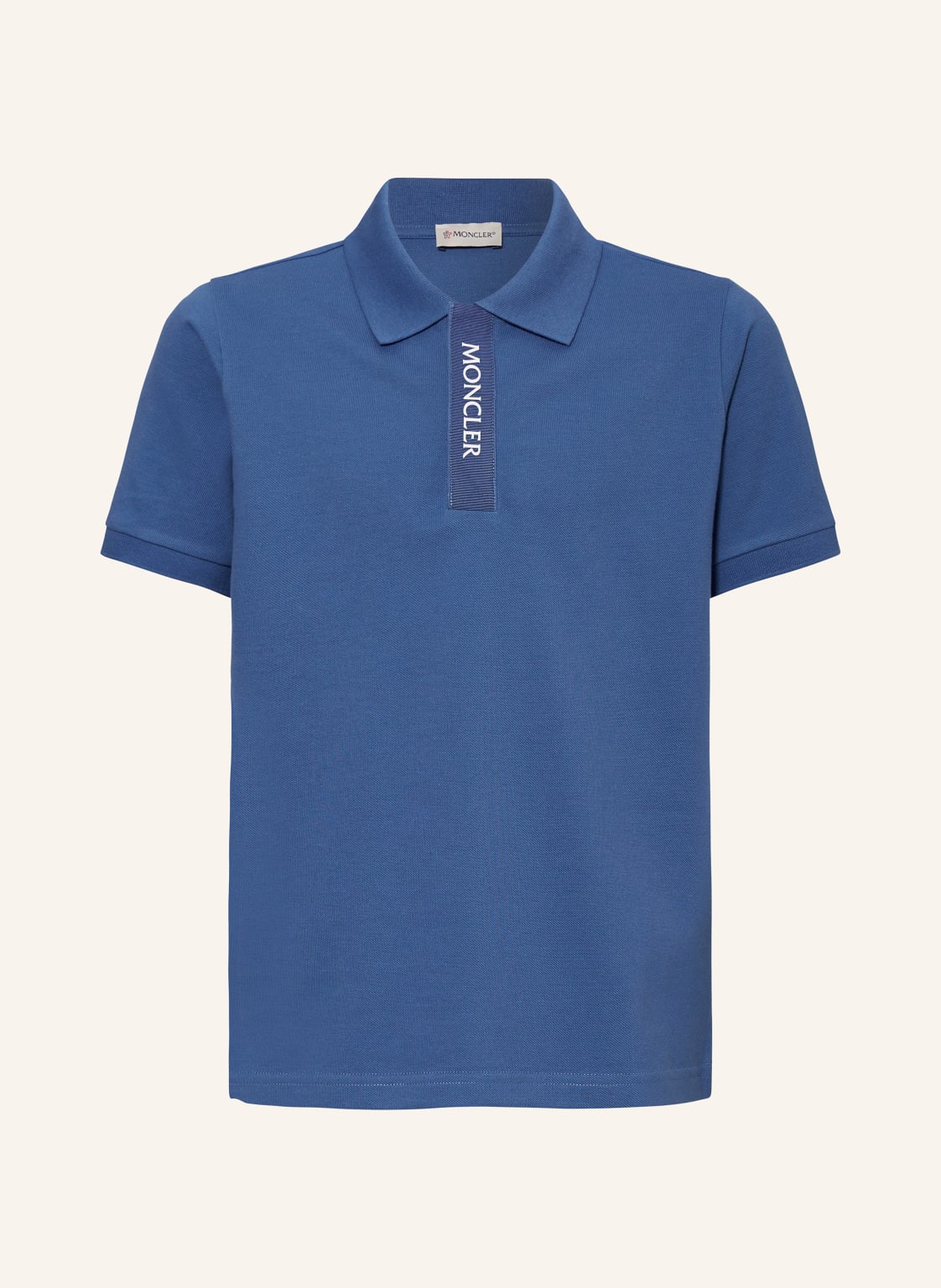 Moncler Enfant Piqué-Poloshirt blau von MONCLER enfant