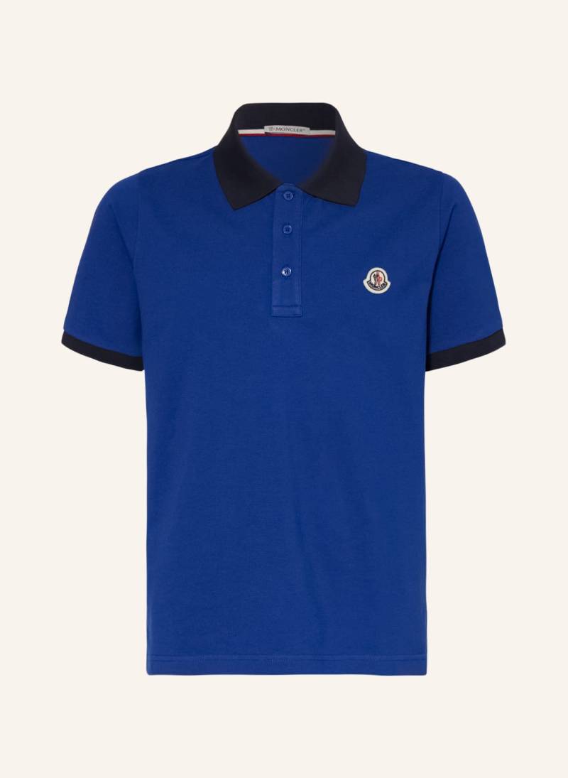 Moncler Enfant Piqué-Poloshirt blau von MONCLER enfant