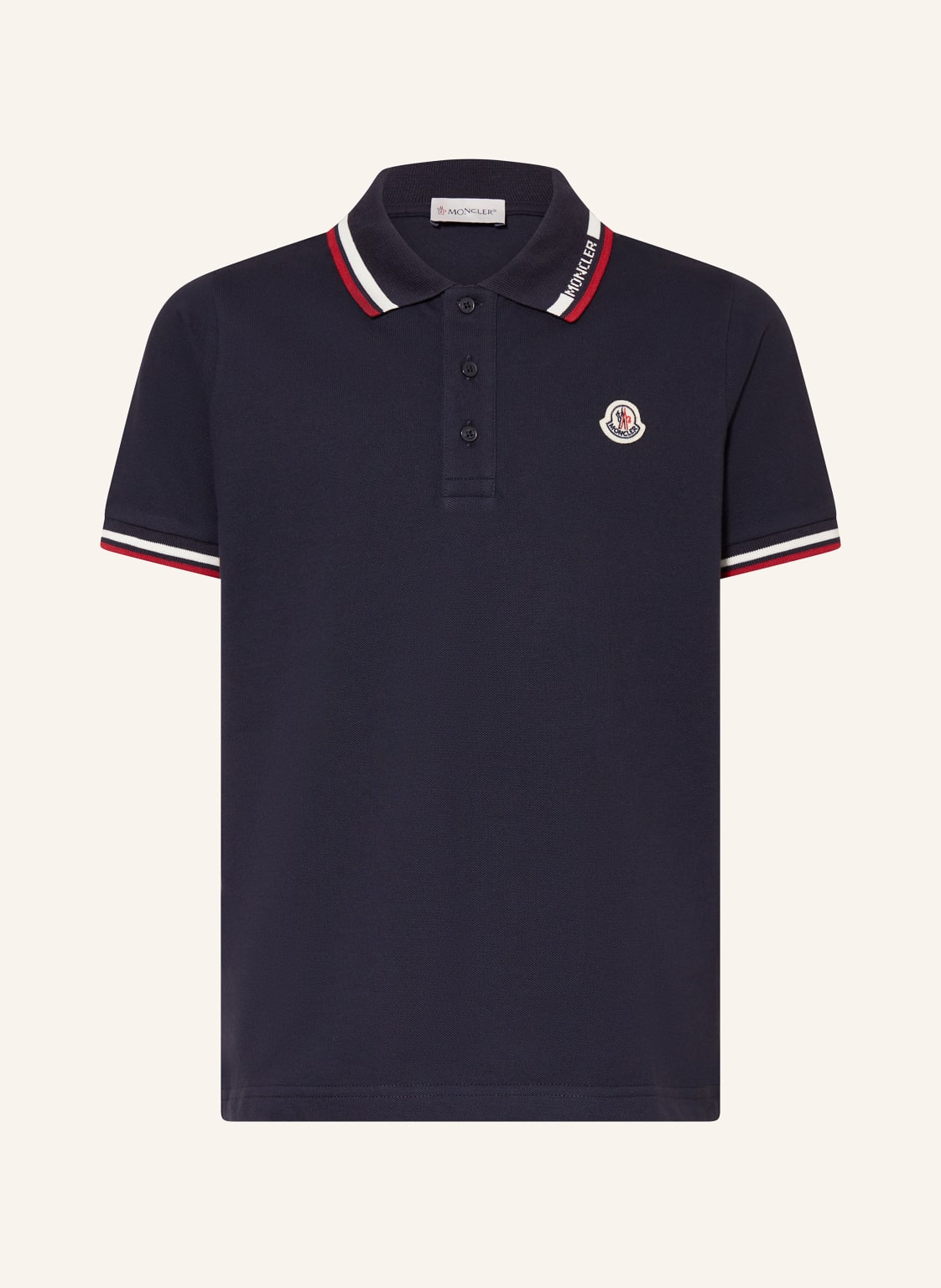 Moncler Enfant Piqué-Poloshirt blau von MONCLER enfant