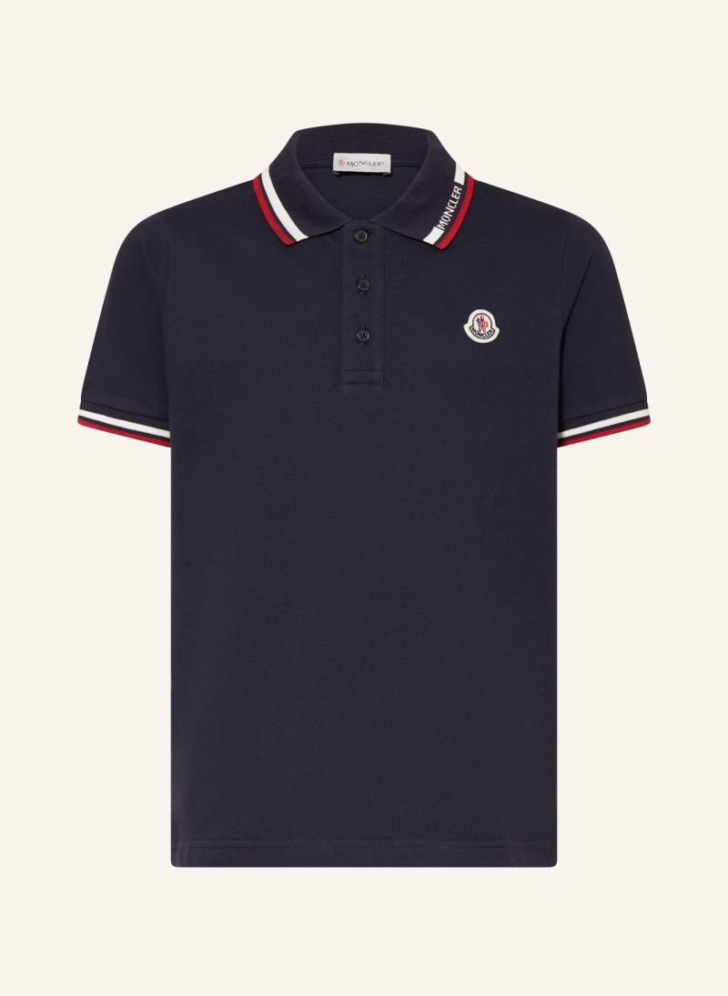 Moncler Enfant Piqué-Poloshirt blau von MONCLER enfant