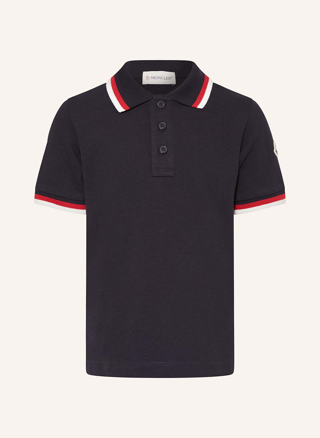 Moncler Enfant Piqué-Poloshirt blau von MONCLER enfant