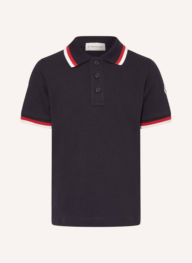 Moncler Enfant Piqué-Poloshirt blau von MONCLER enfant