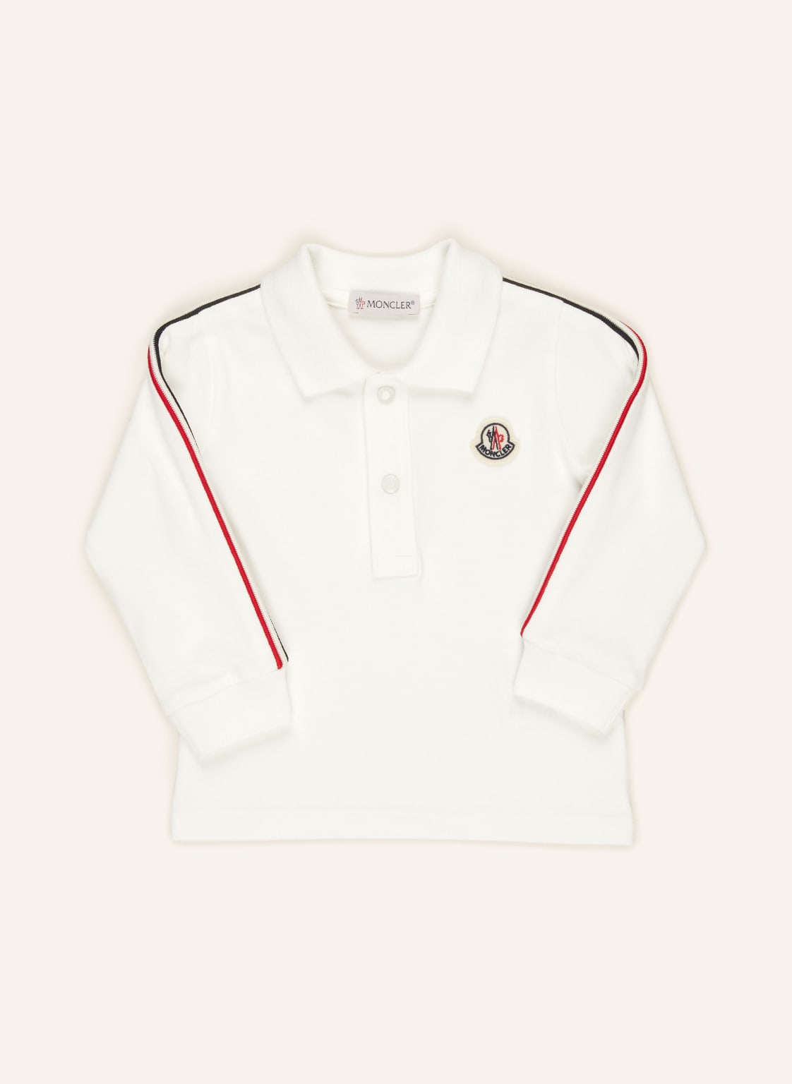 Moncler Enfant Piqué-Poloshirt weiss von MONCLER enfant