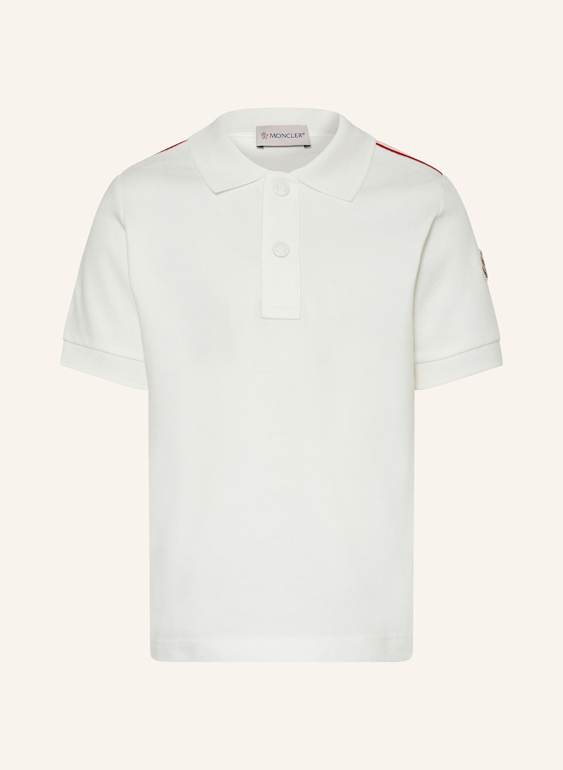 Moncler Enfant Piqué-Poloshirt weiss von MONCLER enfant