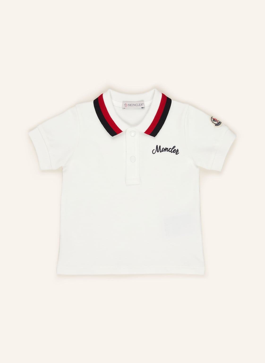 Moncler Enfant Piqué-Poloshirt weiss Moncler Enfant Piqué-Poloshirt weiss von MONCLER enfant