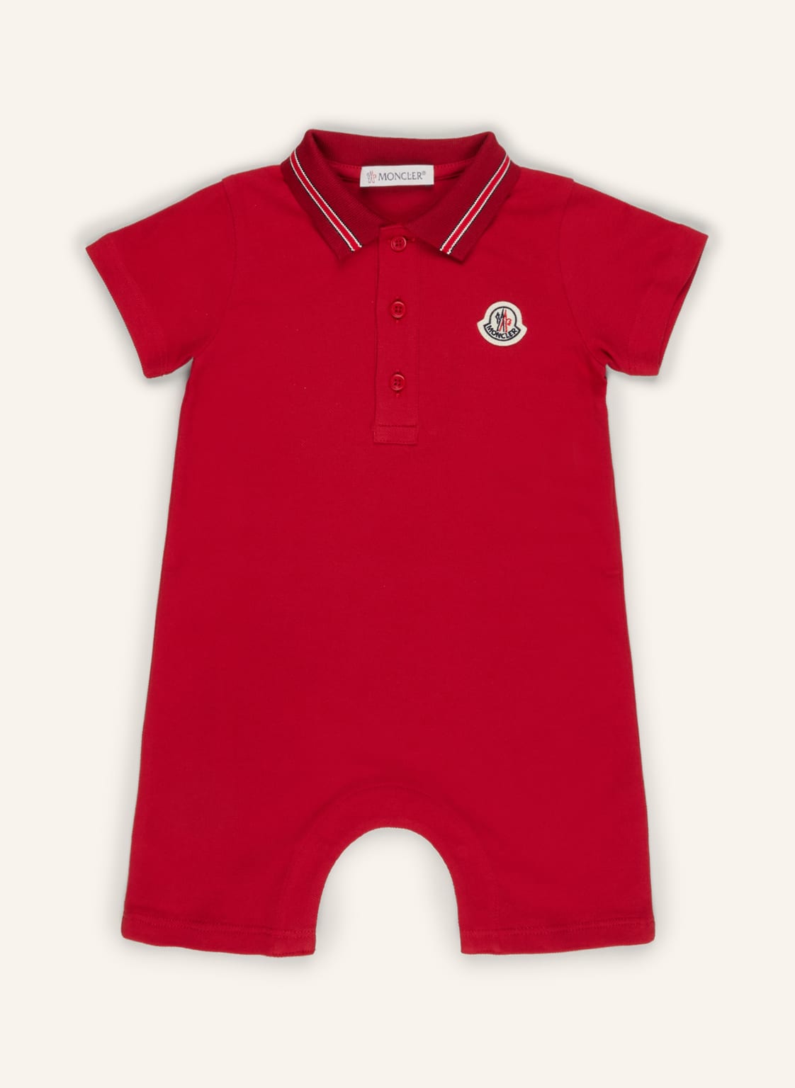 Moncler Enfant Piqué-Strampler rot von MONCLER enfant