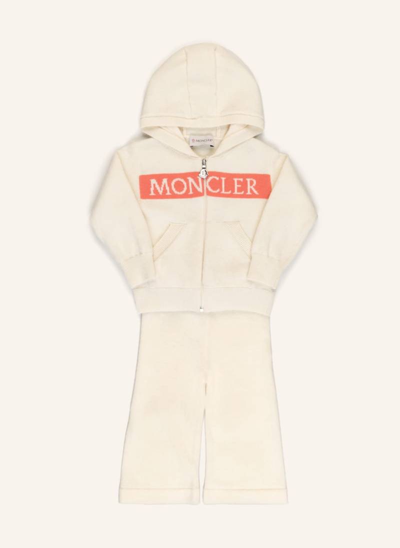 Moncler Enfant Set: Strick-Hoodie Und Hose beige von MONCLER enfant