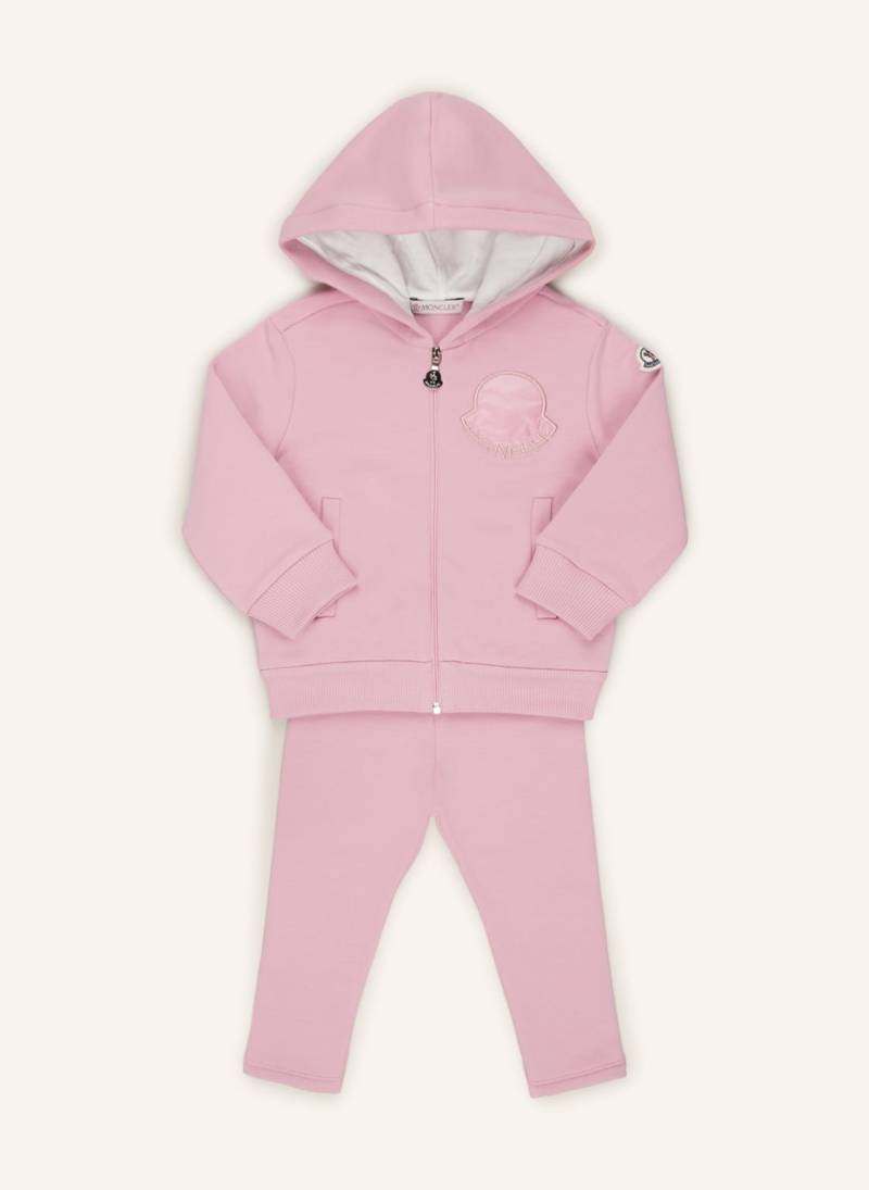 Moncler Enfant Set: Sweatjacke Und Leggings pink von MONCLER enfant