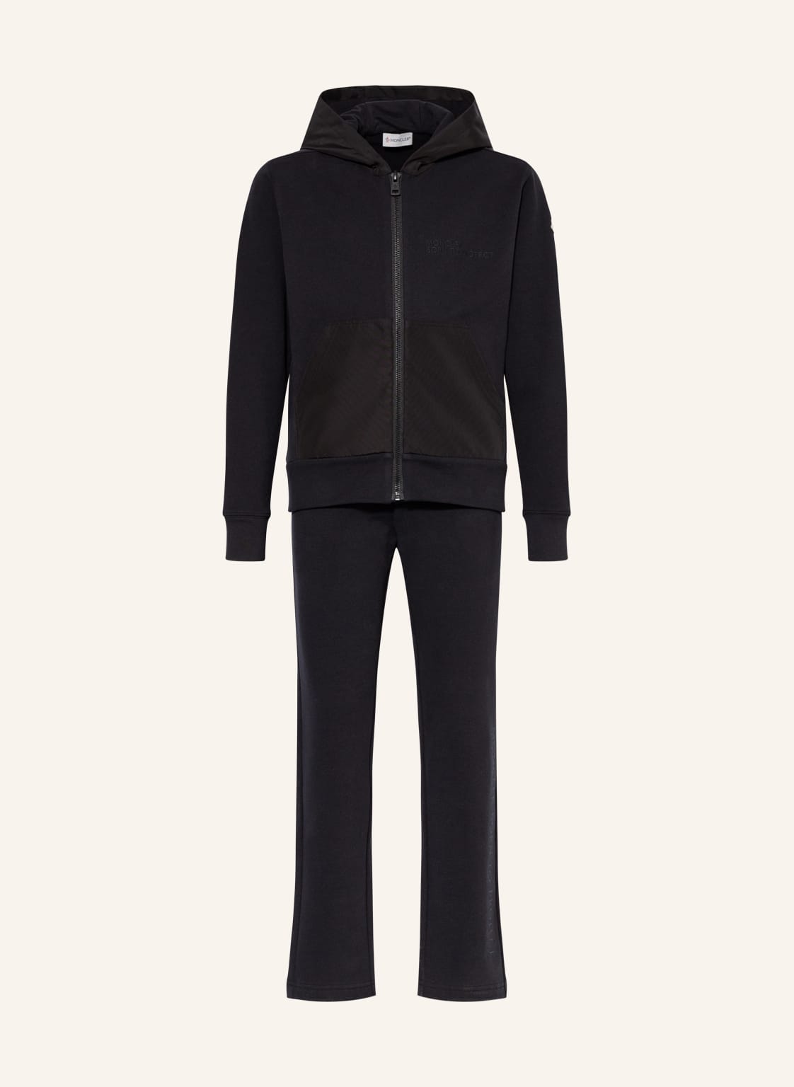 Moncler Enfant Set: Sweatjacke Und Sweatpants schwarz von MONCLER enfant