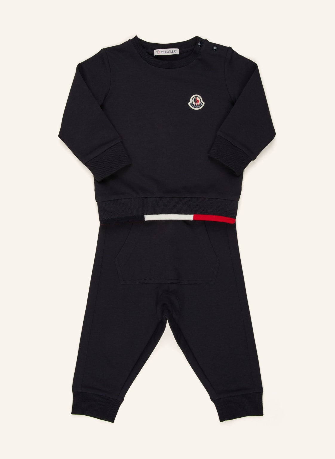 Moncler Enfant Set: Sweatshirt Und Sweathose blau von MONCLER enfant