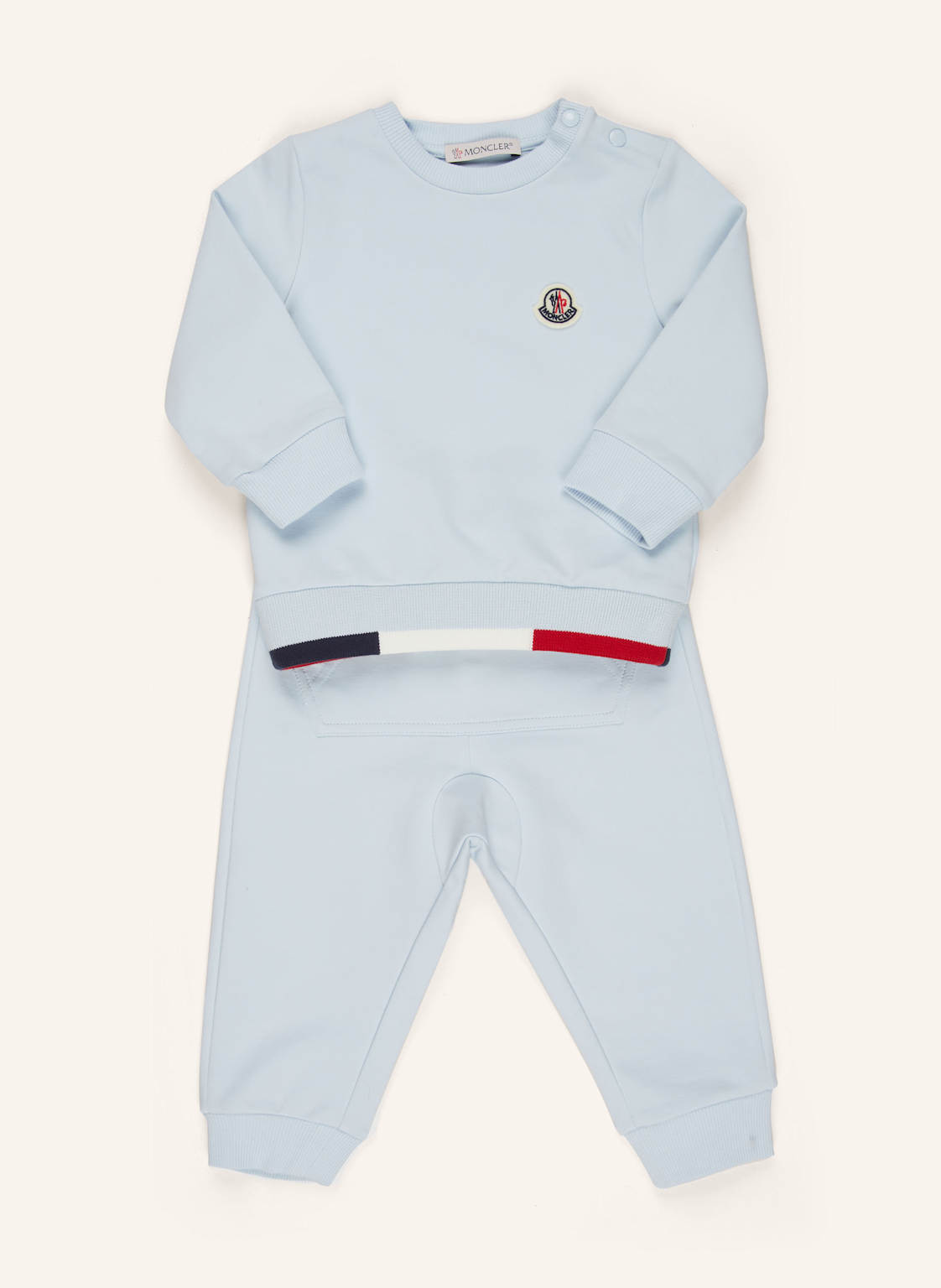 Moncler Enfant Set: Sweatshirt Und Sweathose blau von MONCLER enfant