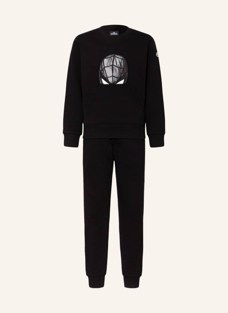 Moncler Enfant Set: Sweatshirt Und Sweatpants schwarz von MONCLER enfant