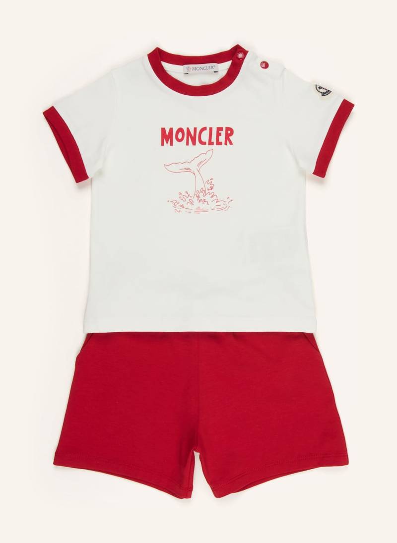 Moncler Enfant Set: T-Shirt Und Shorts rot von MONCLER enfant