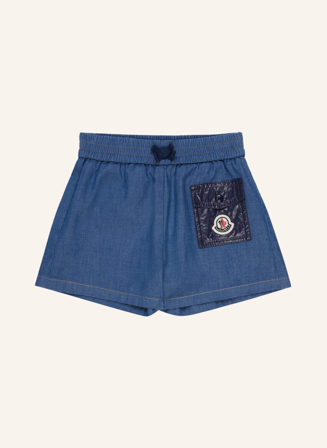 Moncler Enfant Shorts In Jeansoptik blau Moncler Enfant Shorts In Jeansoptik blau von MONCLER enfant