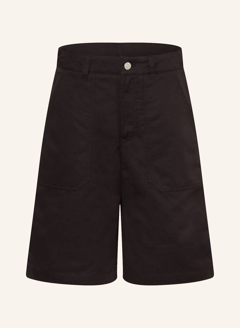 Moncler Enfant Shorts Mit Leinen schwarz von MONCLER enfant
