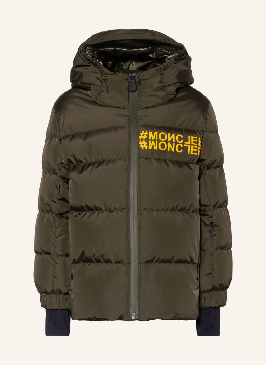 Moncler Enfant Skijacke Glanz braun von MONCLER enfant