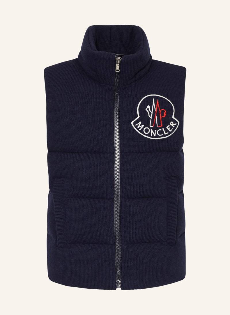 Moncler Enfant Steppweste Hariki Im Materialmix blau von MONCLER enfant