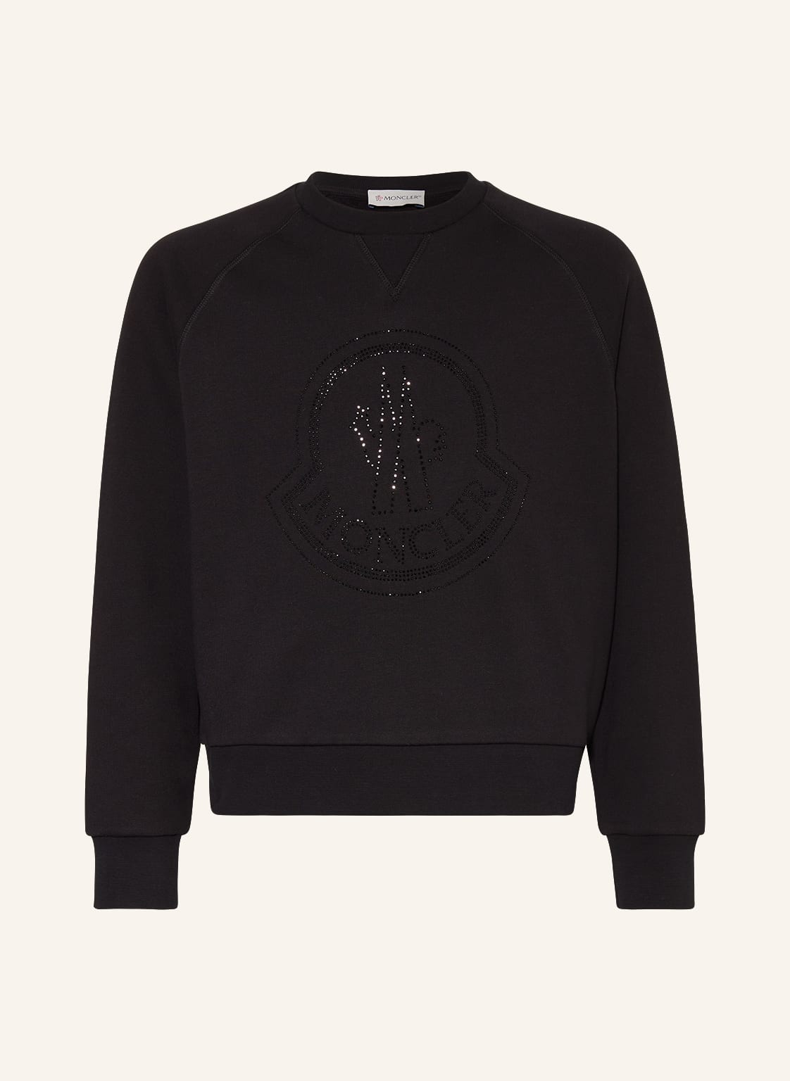 Moncler Enfant Sweatshirt Mit Schmucksteinen schwarz von MONCLER enfant