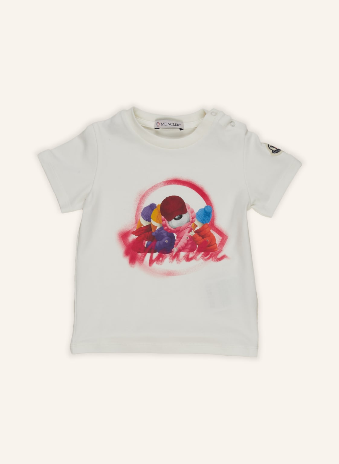 Moncler Enfant T-Shirt beige Moncler Enfant T-Shirt beige von MONCLER enfant