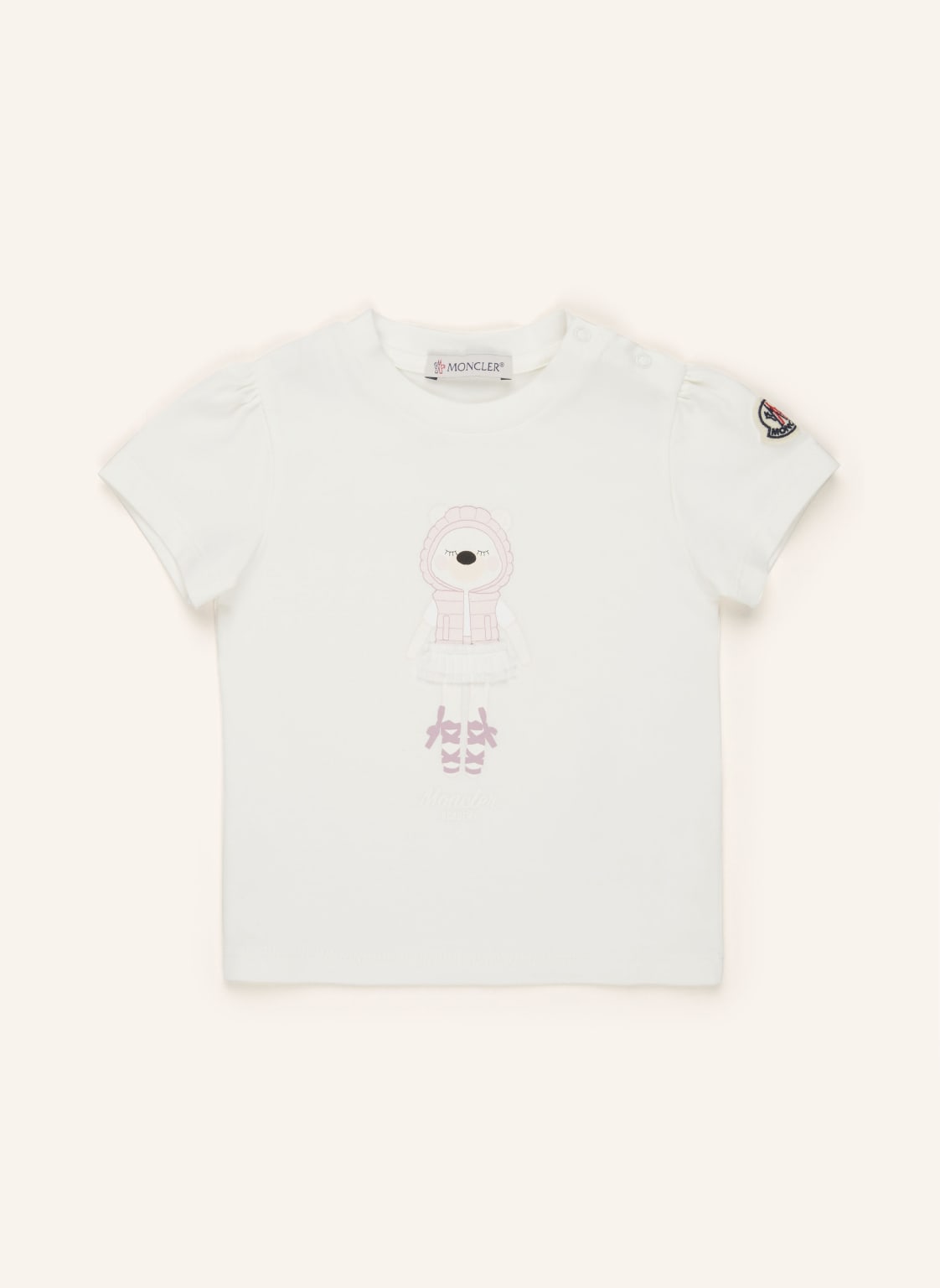 Moncler Enfant T-Shirt weiss von MONCLER enfant