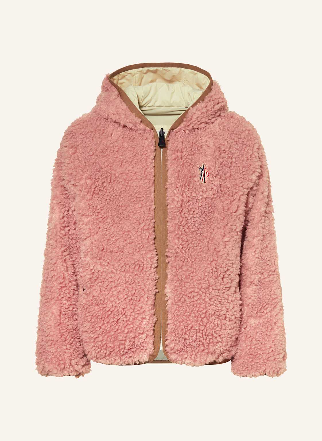 Moncler Enfant Teddyfell-Jacke Zum Wenden rosa Moncler Enfant Teddyfell-Jacke Zum Wenden rosa von MONCLER enfant