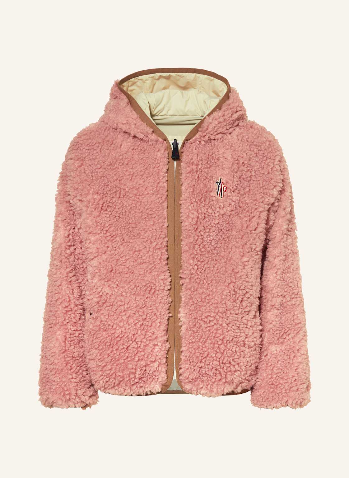 Moncler Enfant Teddyfell-Jacke Zum Wenden rosa von MONCLER enfant