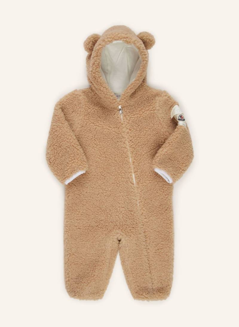 Moncler Enfant Teddyfell-Strampler beige von MONCLER enfant