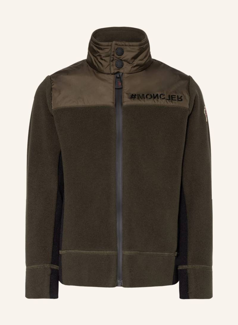 Moncler Enfant Unterziehjacke Aus Fleece Im Materialmix braun von MONCLER enfant