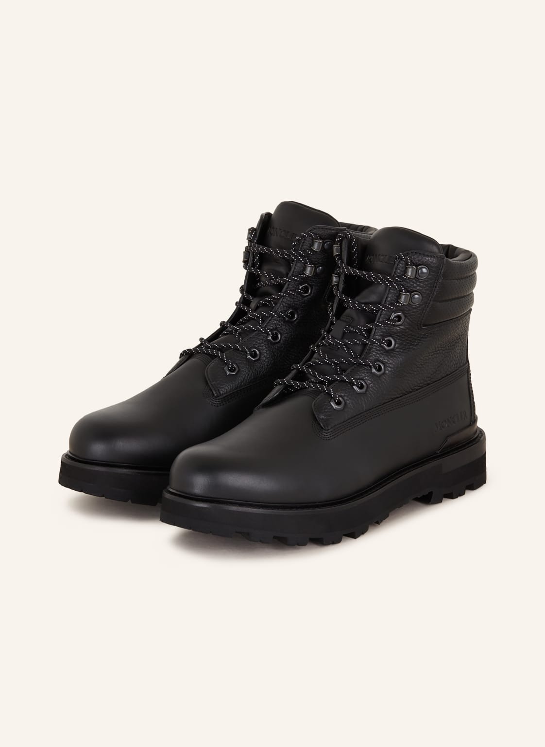 Moncler Biker Boots Peka schwarz von MONCLER