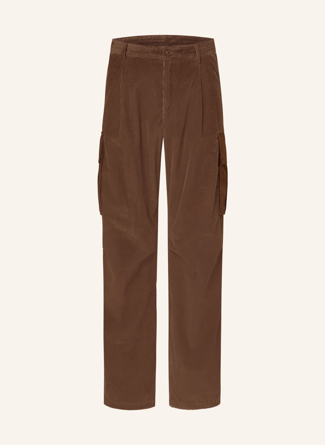 Moncler Cargohose Corduroy Regular Fit Aus Cord braun von MONCLER